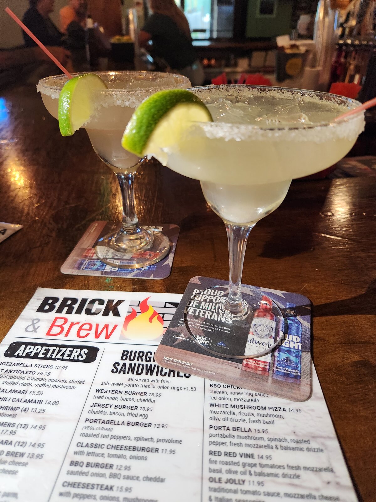 Margarita at Brick and Brew in Franklin, New Jersey