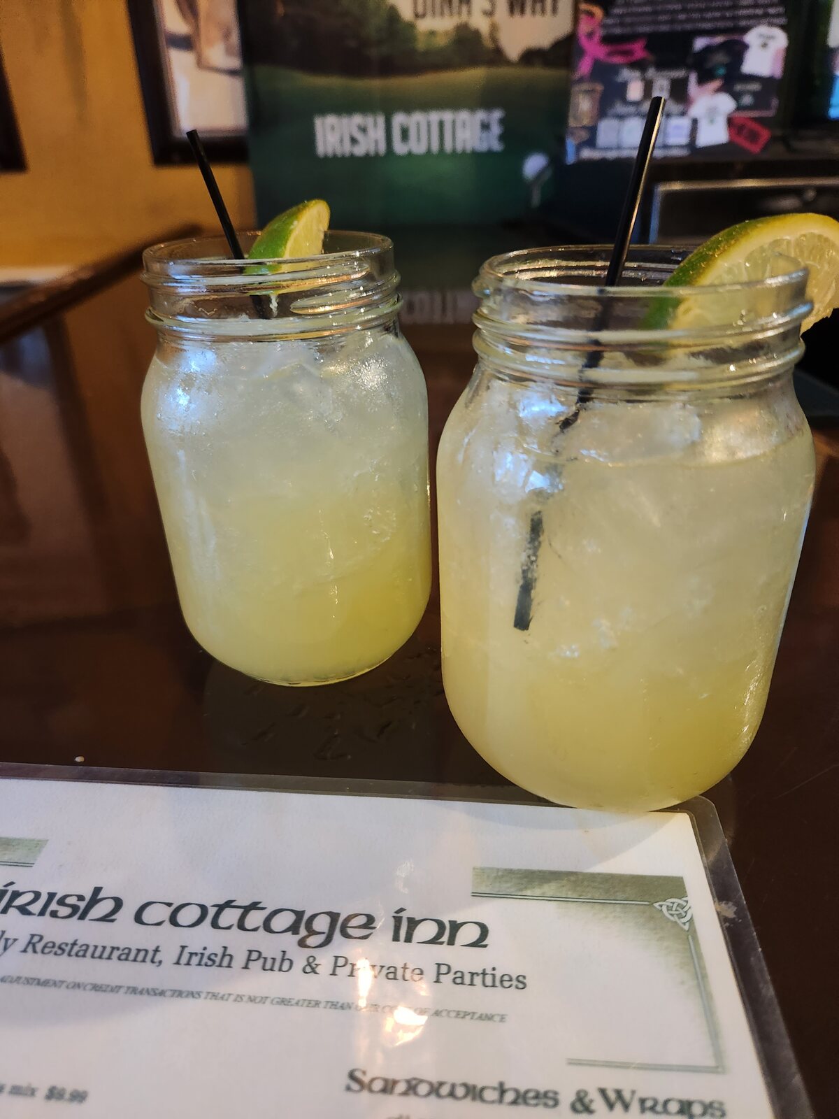 Margarita at Irish Cottage Inn in Franklin, New Jersey