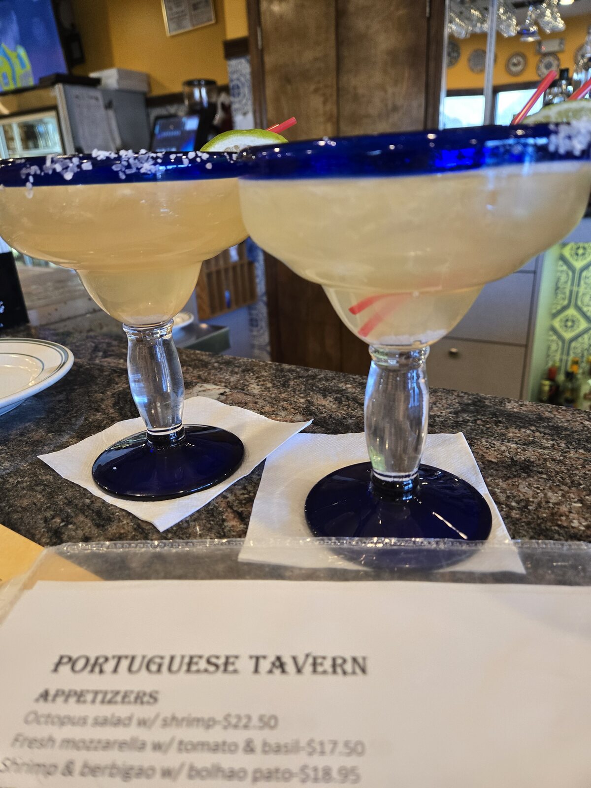 Margarita at Portuguese Tavern Steakhouse in Clifton, New Jersey